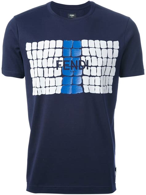 fendi shirt tag|Fendi logo print t shirt.